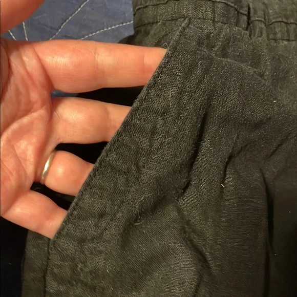 Old Navy Black Track Pants with Elastic Waistband - Picture 3 of 4